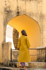 Pure cotton embroidery kurta paired with palazzo pant