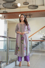 Cotton digital print kurta pant