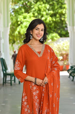 Pure Mul cotton embroidered lining full suit