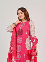 Pink floral cotton full suit set
