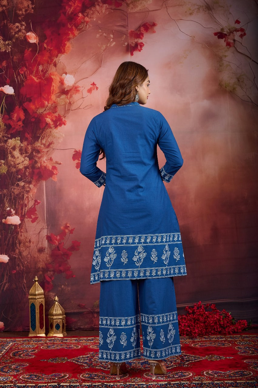 Pure denim cotton smart co ord