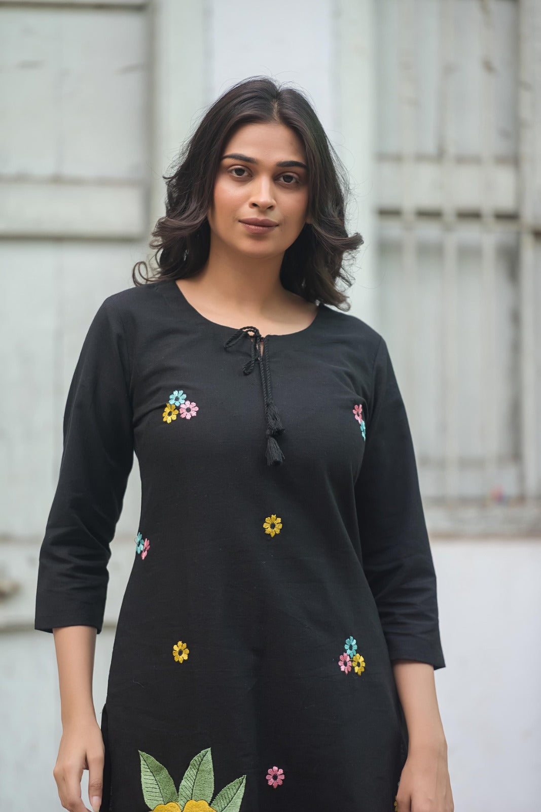 Beautiful embroidered cotton co ord