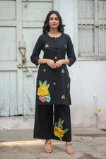 Beautiful embroidered cotton co ord