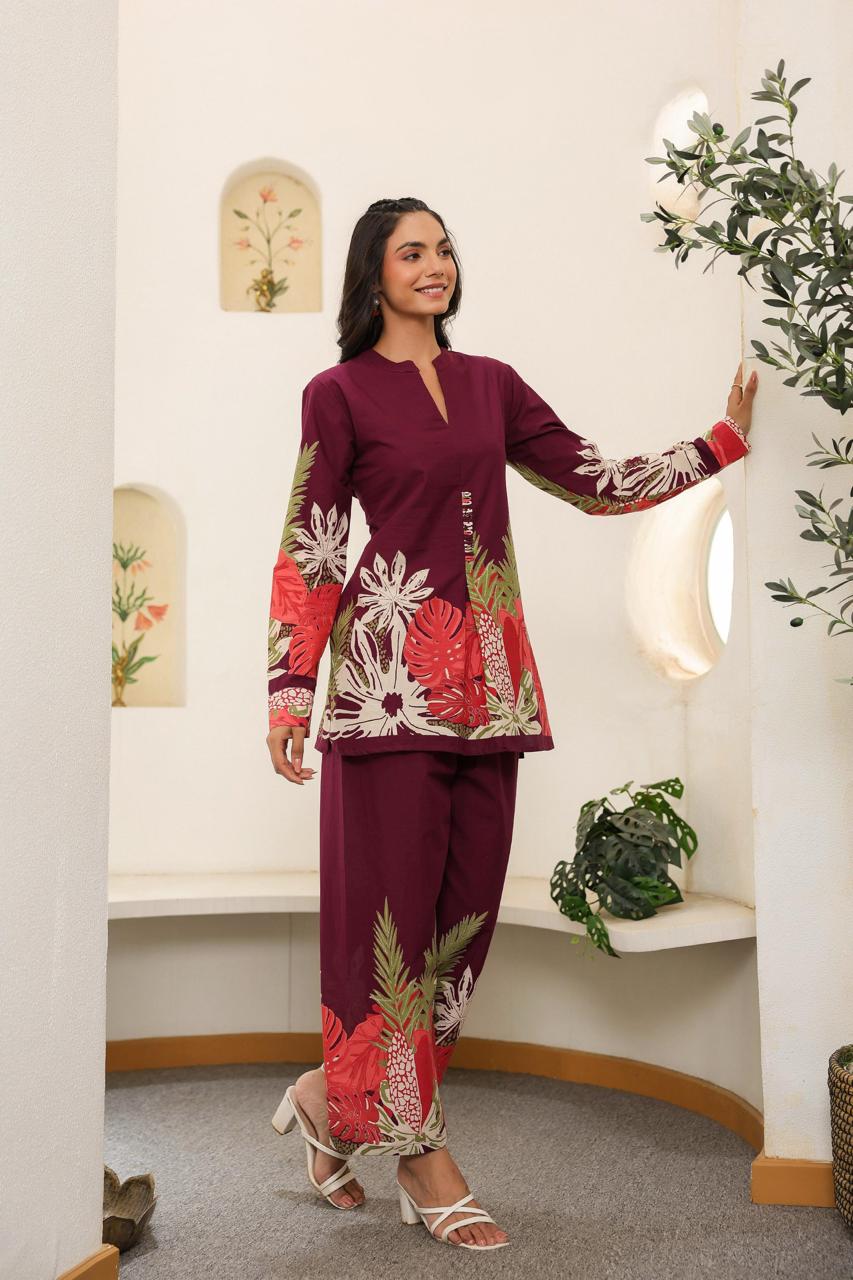 Wow cotton stylish co ord set