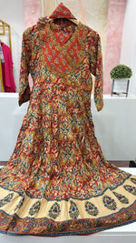 Kalamkari Angrakha cotton suit set