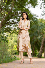 Smart shiffon digital printed lining kurta pant