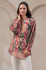 Smart Ikkat printed crepe short top