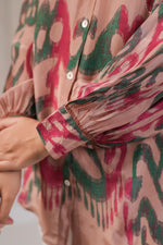 Smart Ikkat printed crepe short top