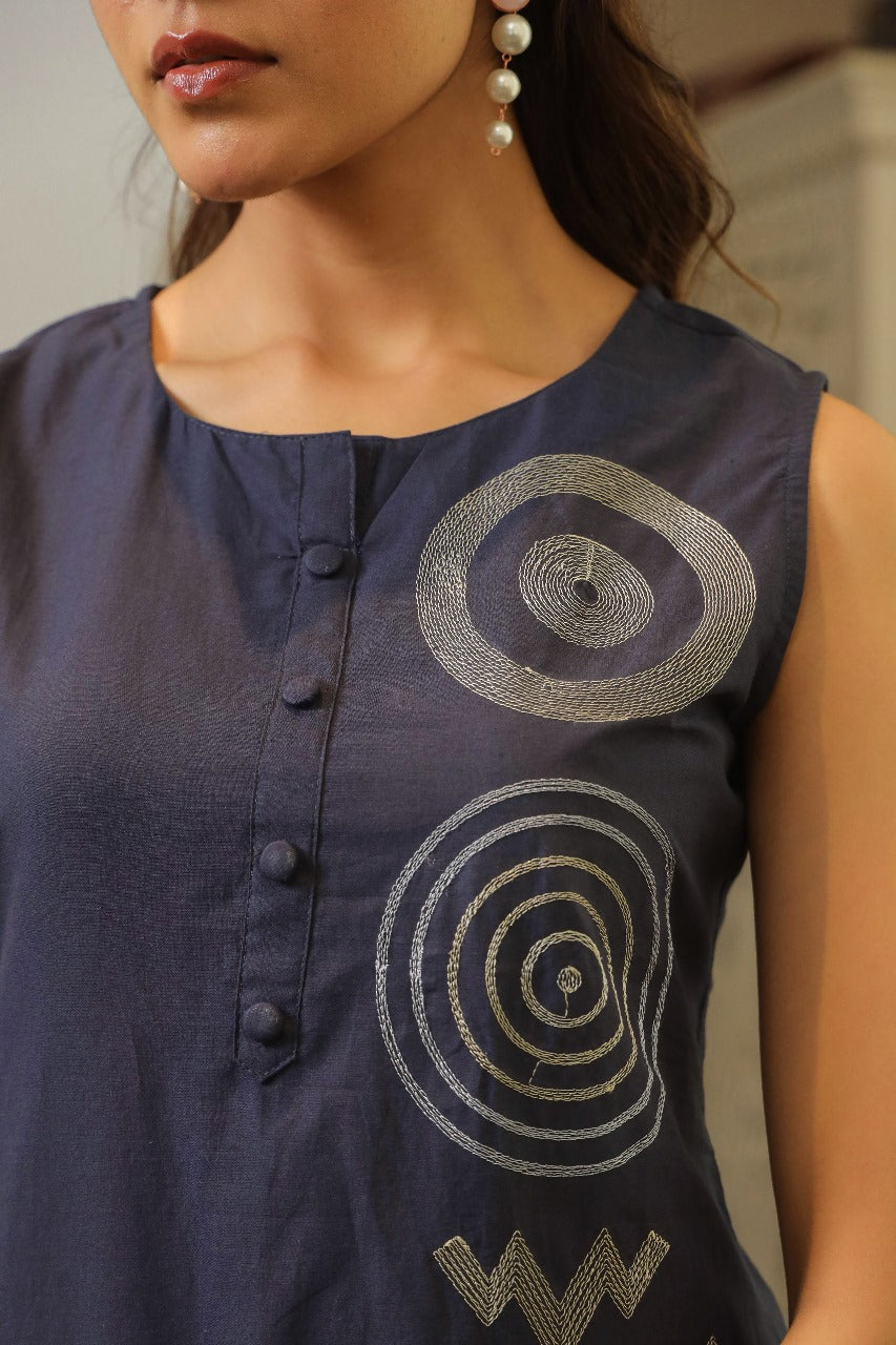 Embroidered extra sleeves available co ord set