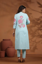 Fully embroidered kurta pant