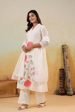 Mul Chanderi lining embroidered suit set