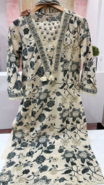 Pure cotton V neck suit set