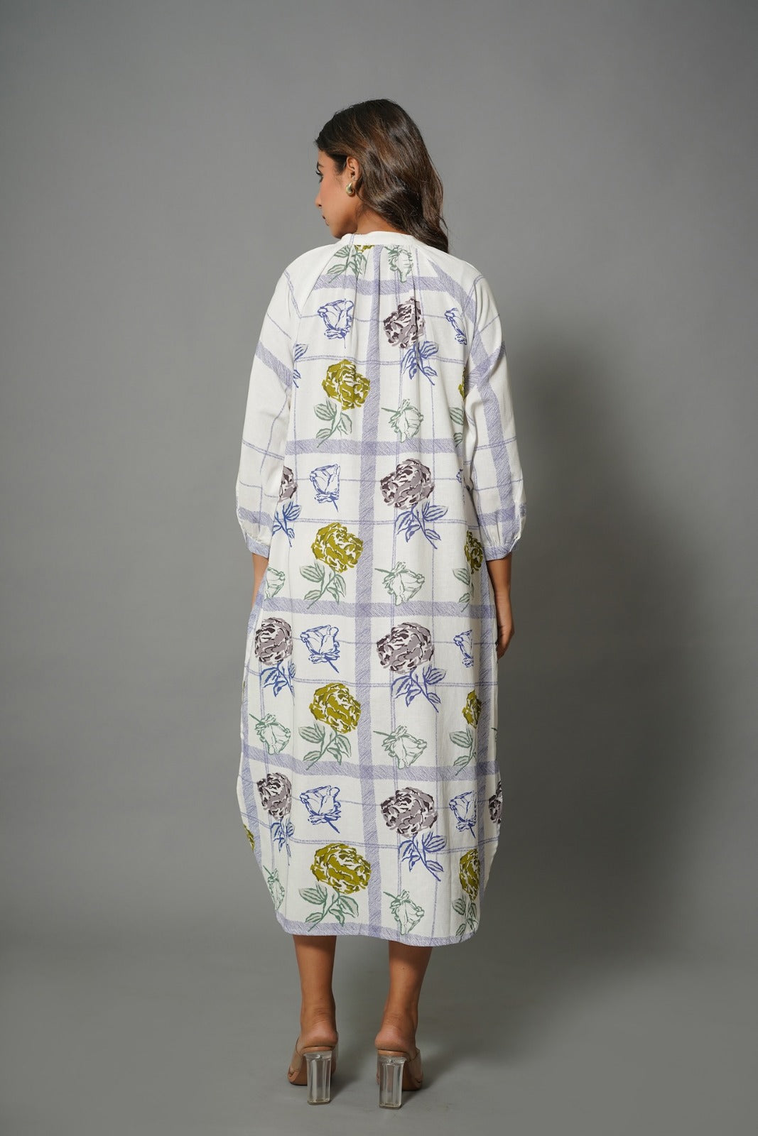 Beautiful cotton one piece high low shirt dress (loose fit) Aashvi Couture Beautiful cotton one piece high low shirt dress (loose fit) Aashvi Couture