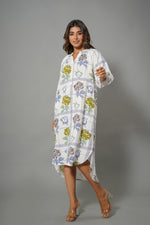 Beautiful cotton one piece high low shirt dress (loose fit)