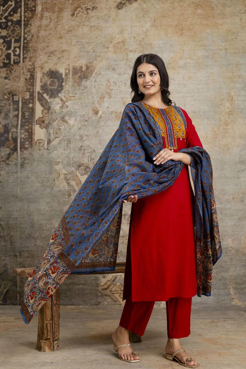 Smart cotton suit set