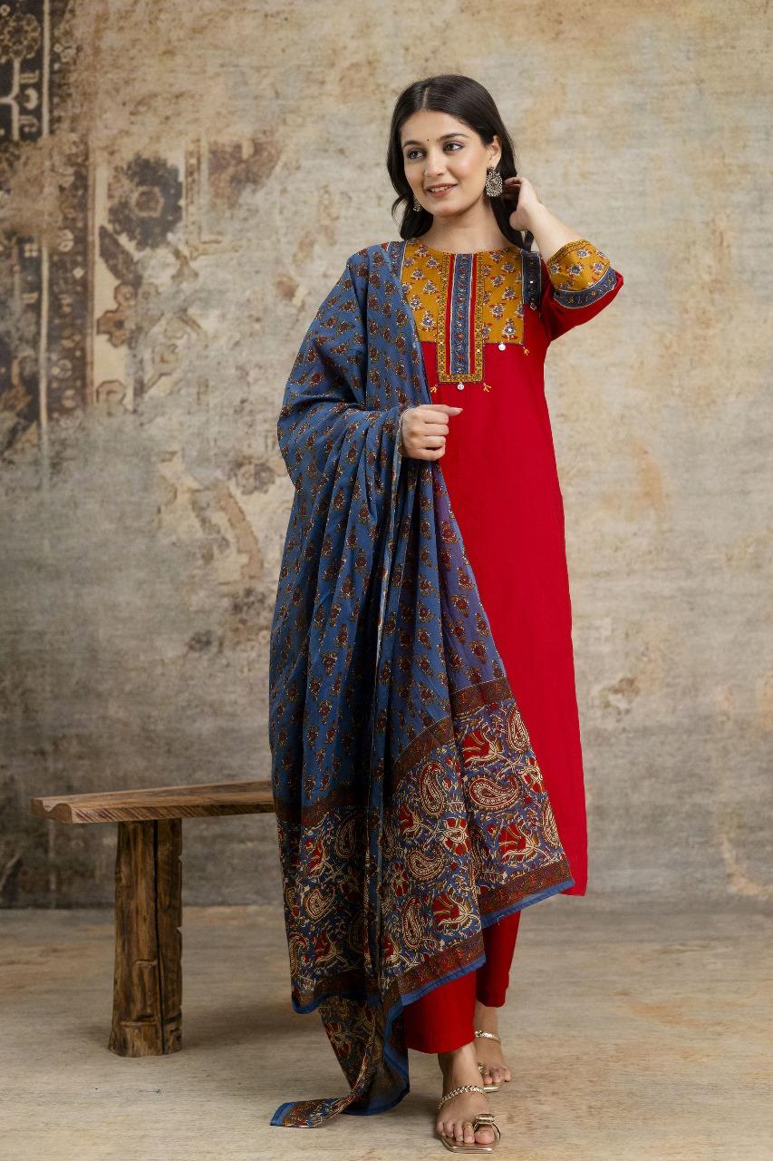 Smart cotton suit set