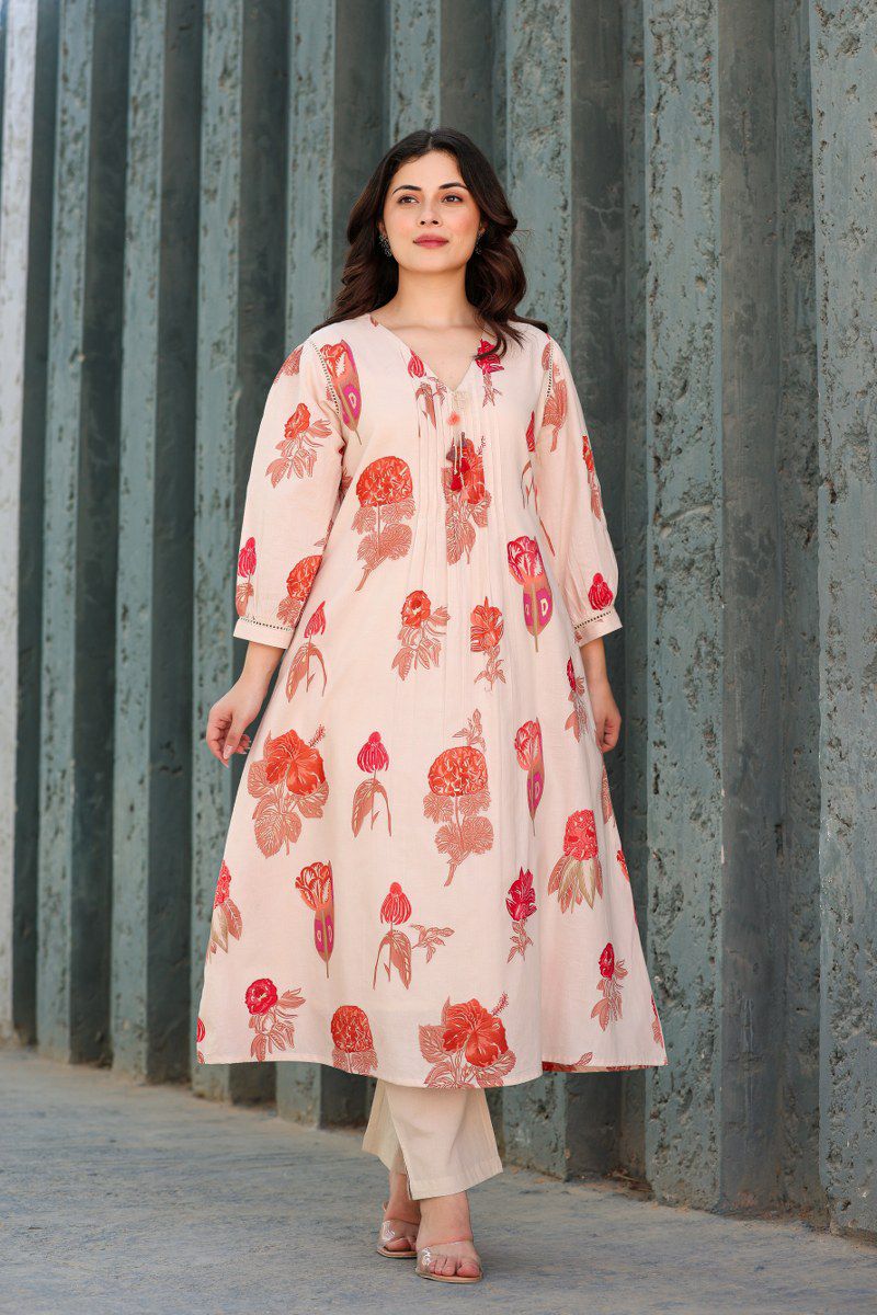 Designer premium cotton lining kurta pant with pockets