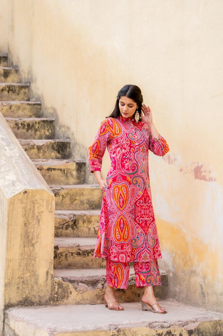 Ritu kumar Inspired pure cotton kurta pant