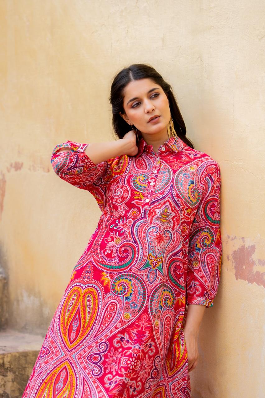 Ritu kumar Inspired pure cotton kurta pant