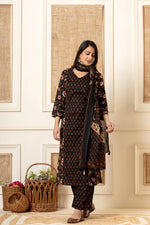 Black cotton suit set