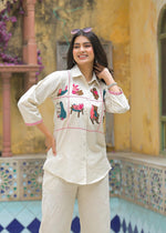 Quirky appliqué work cotton Co ord set