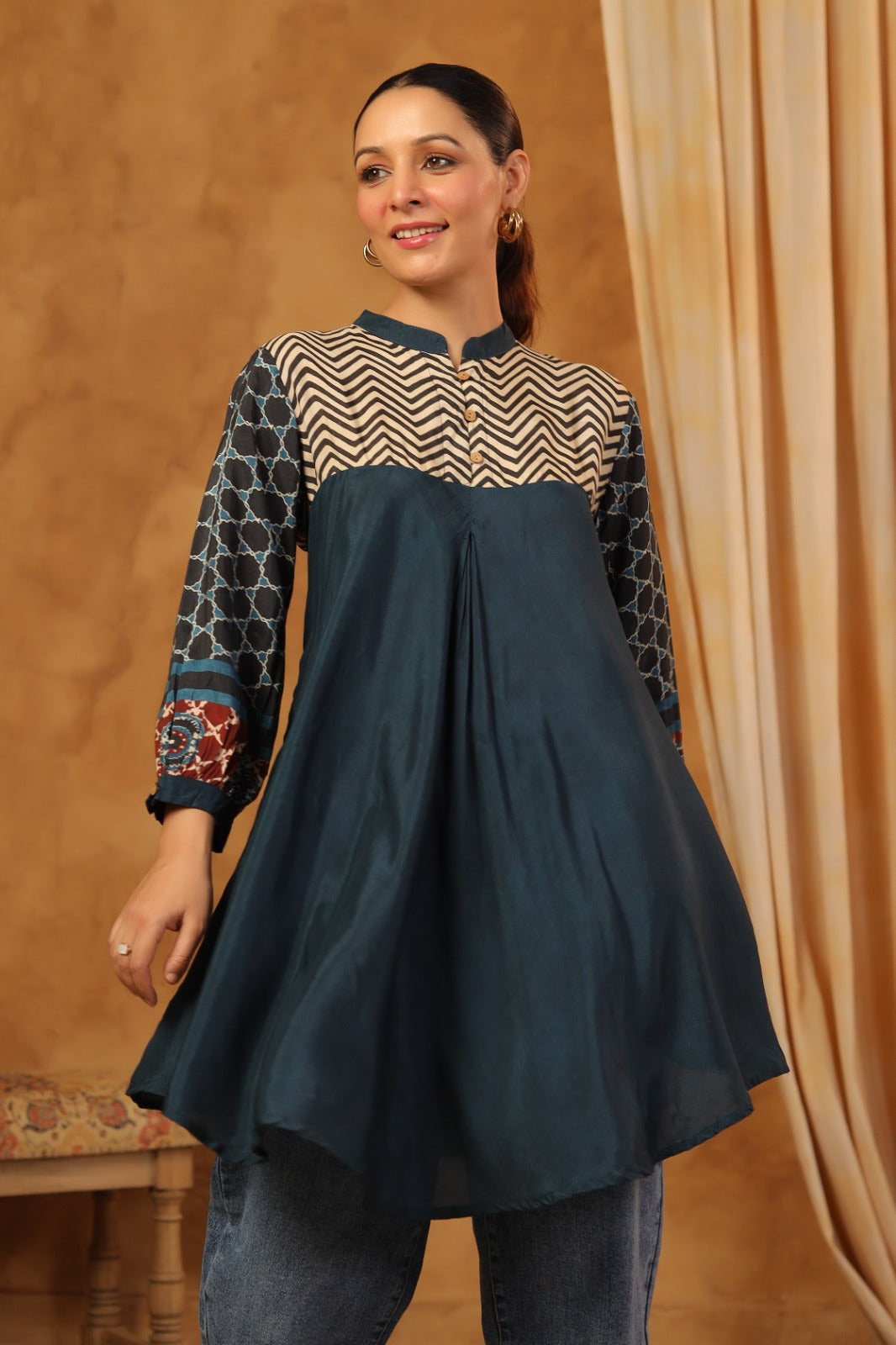 Pure Mul silk stylish top