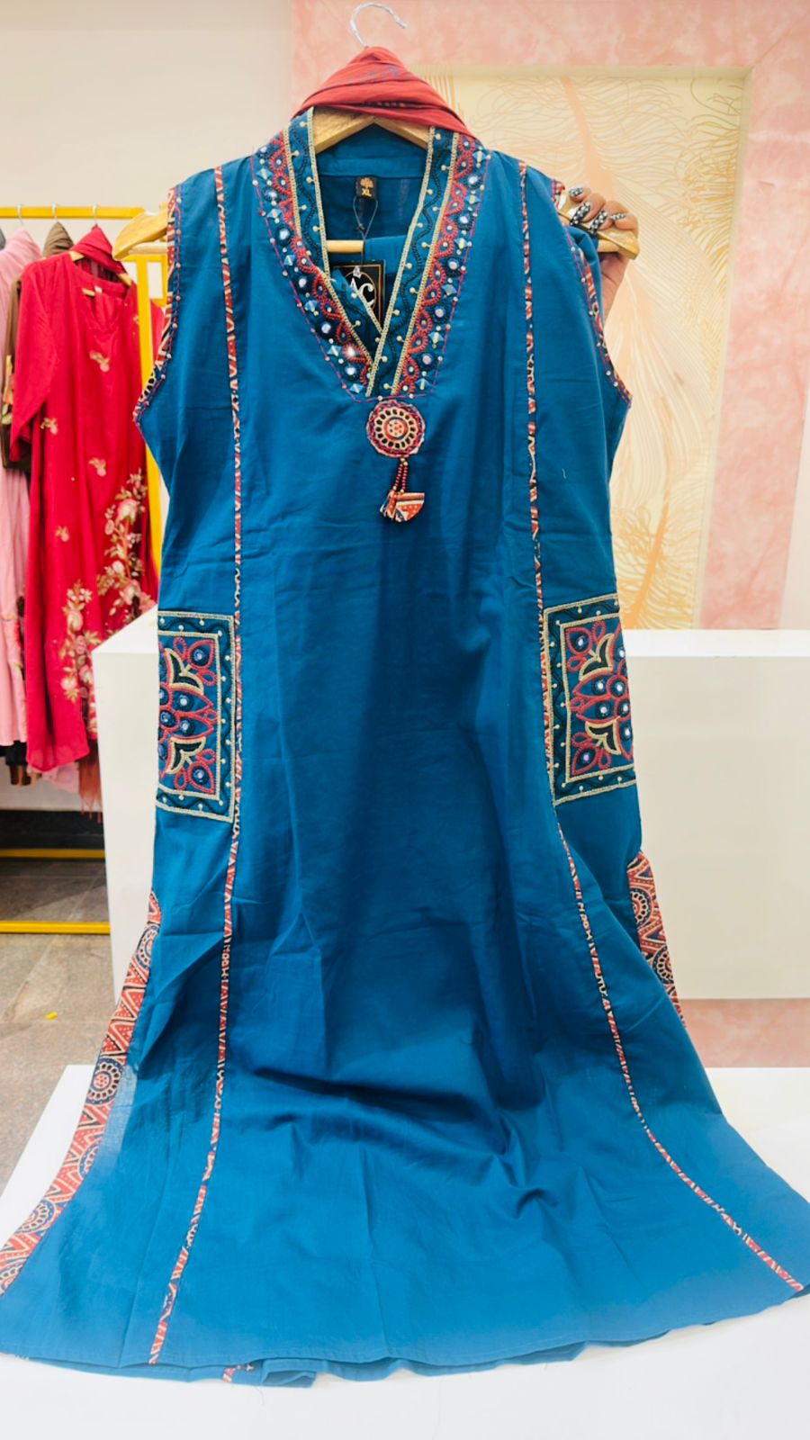 Pure cotton designer pocket suit set (extra sleeves available)