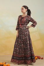 Beautiful cotton ajrakh gown