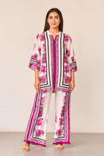 Smart n pure Mul silk co ord in pink