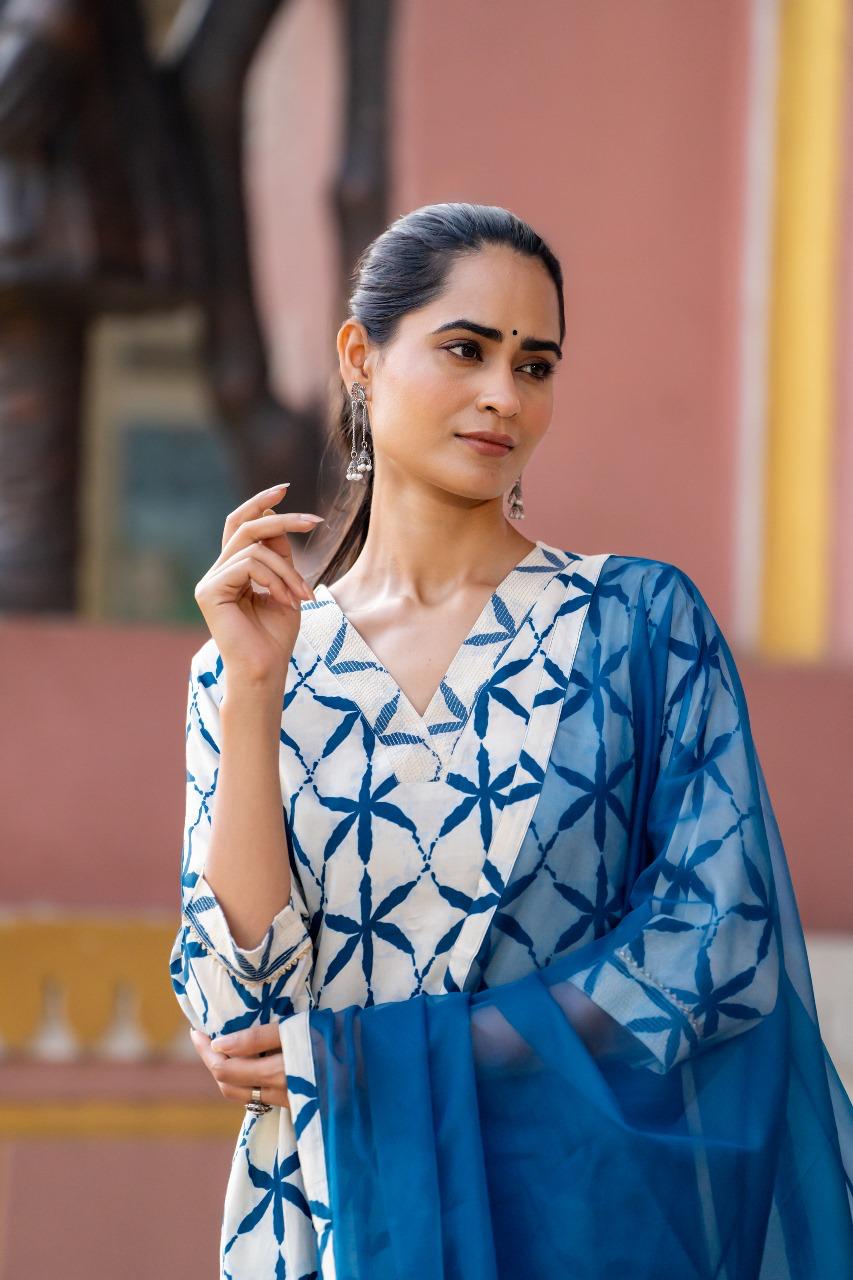 Pretty cotton full suit set