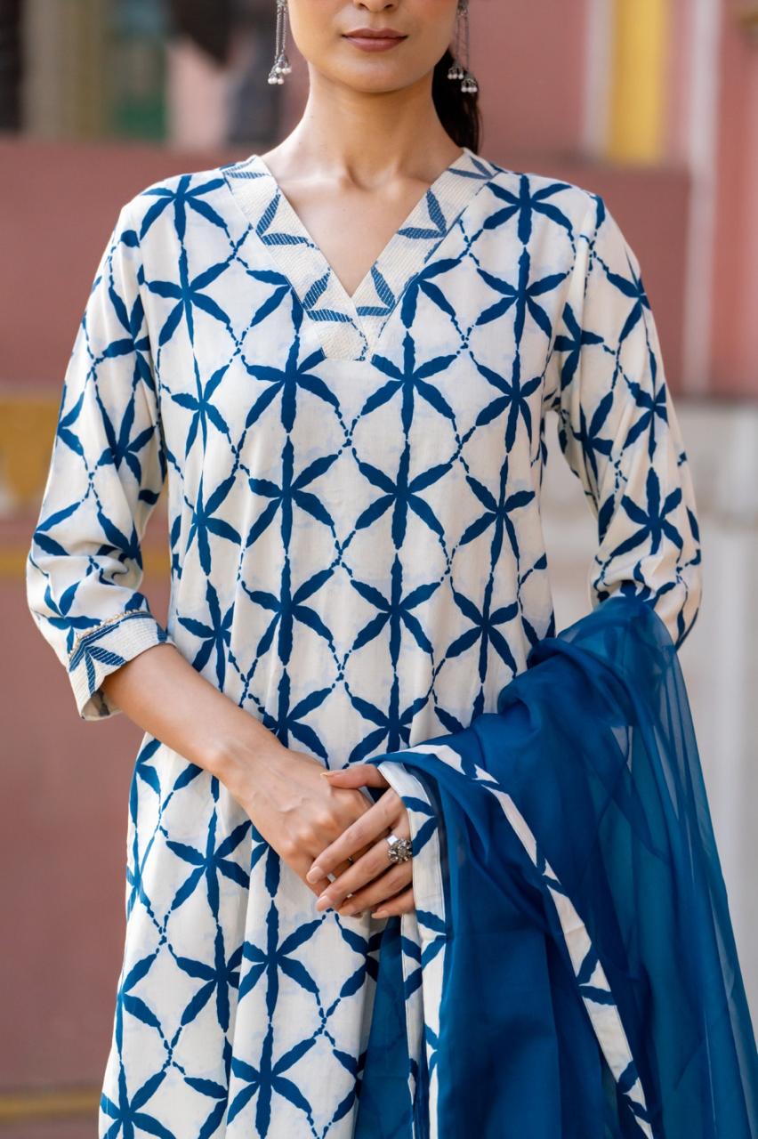 Pretty cotton full suit set