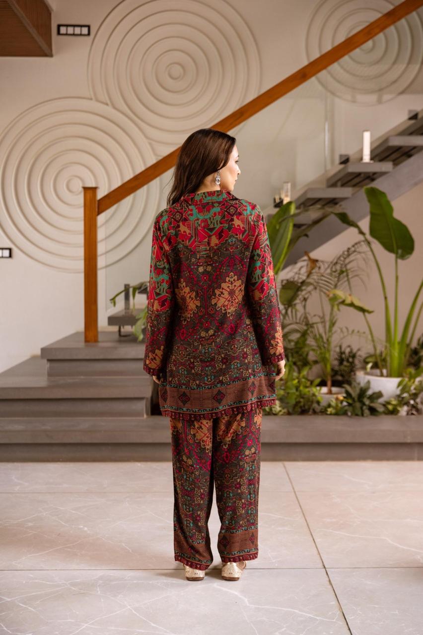 Smart heavy cotton rayon co ord set