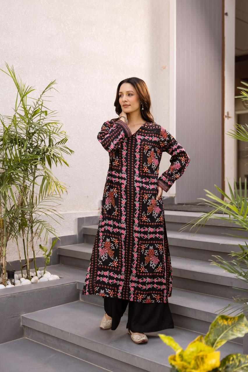 Wow wow floral rayon digital printed co ord set