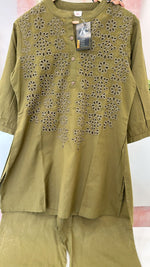 Shifli military green cotton lining co ord