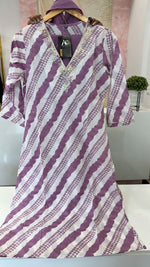 V neck Lehariya cotton suit set