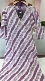 V neck Lehariya cotton suit set