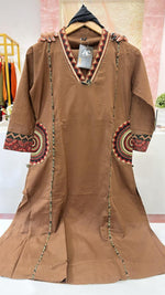 Premium cotton designer pocket suit in brown