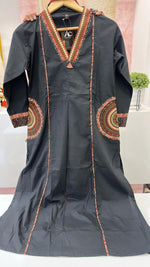 Premium cotton designer pocket suit in black