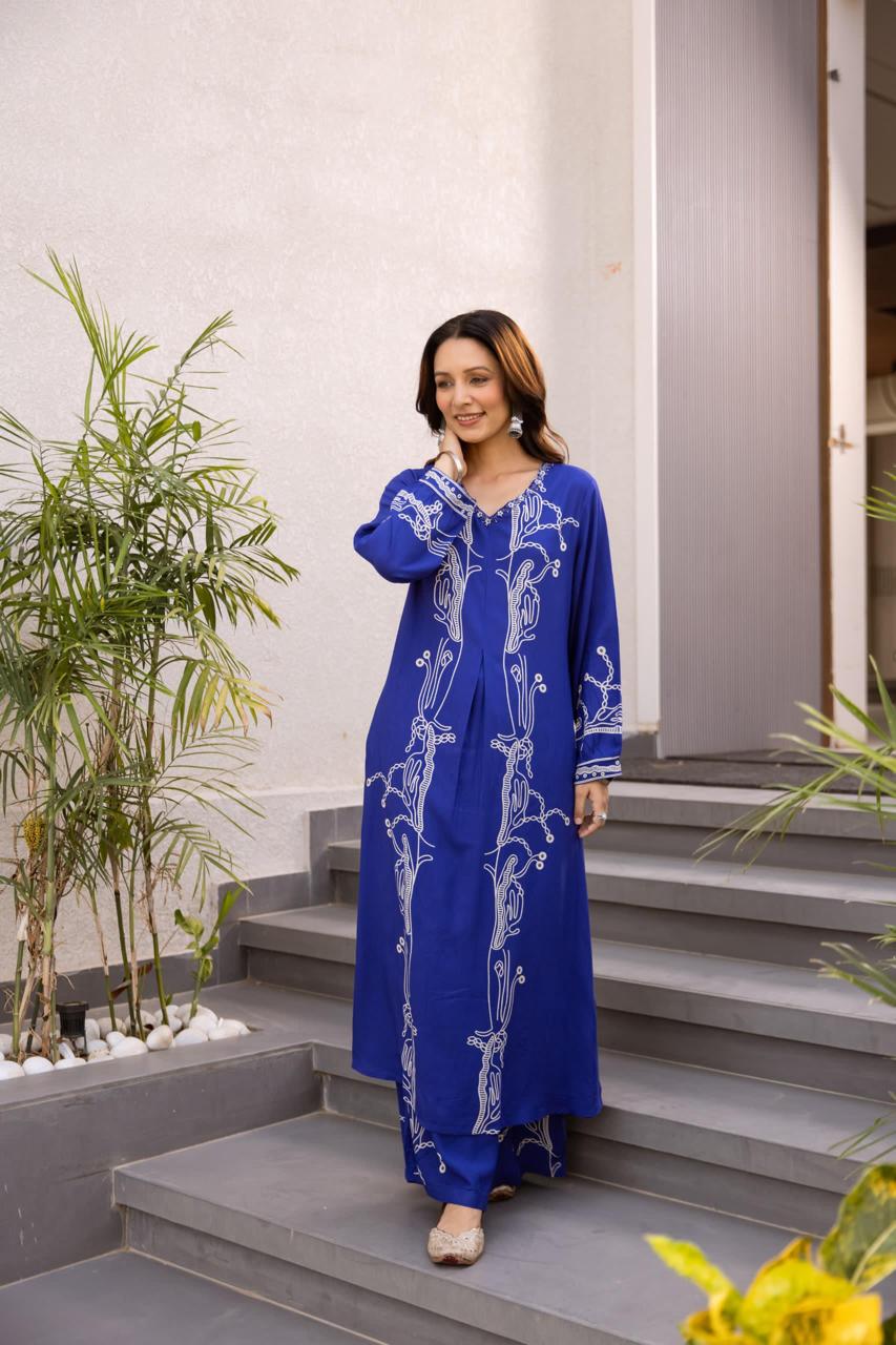 Smart smart heavy rayon kurta pant