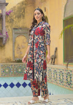 Smart digital printed cotton co ord