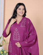 Premium cotton embroidered full suit