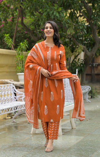 Designer cotton full suit set