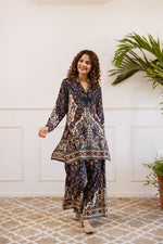 Smart smart heavy rayon kurta pant in blue