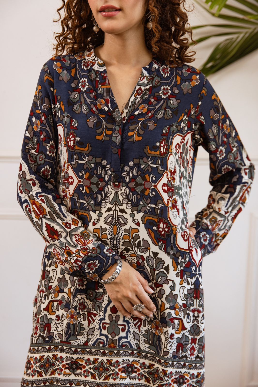 Smart smart heavy rayon kurta pant in blue