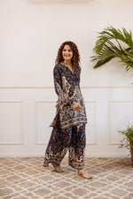 Smart smart heavy rayon kurta pant in blue