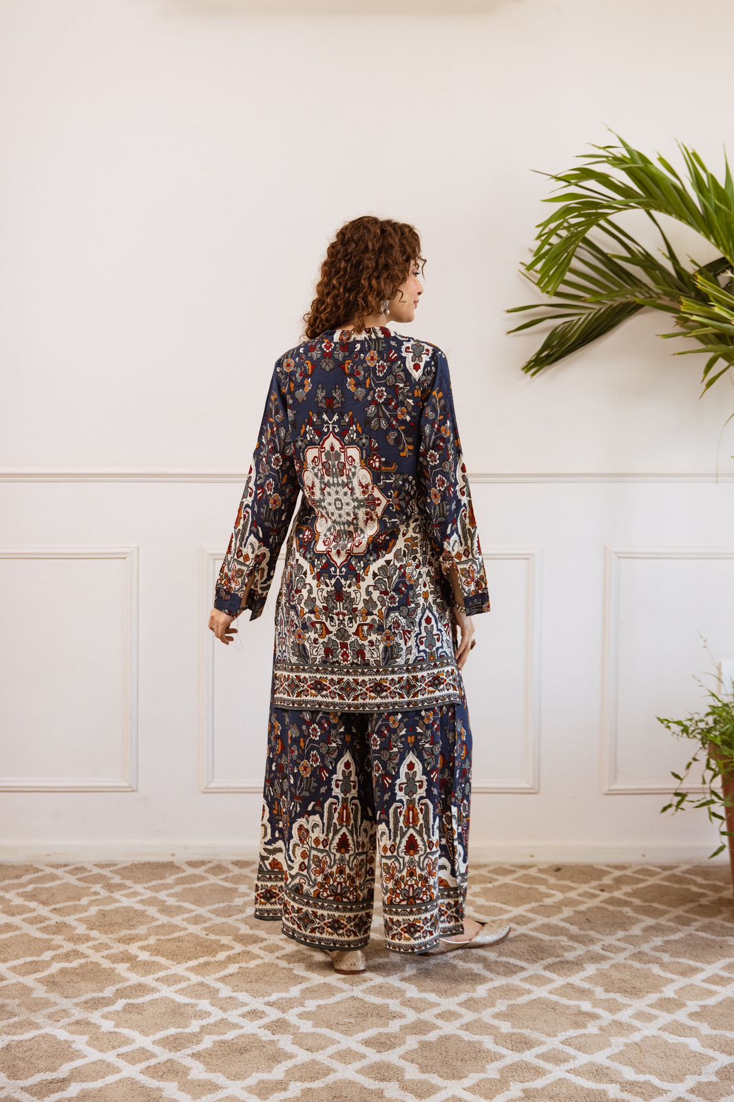 Smart smart heavy rayon kurta pant in blue