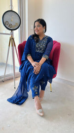 Real mirror designer pure Mul Chanderi full suit set