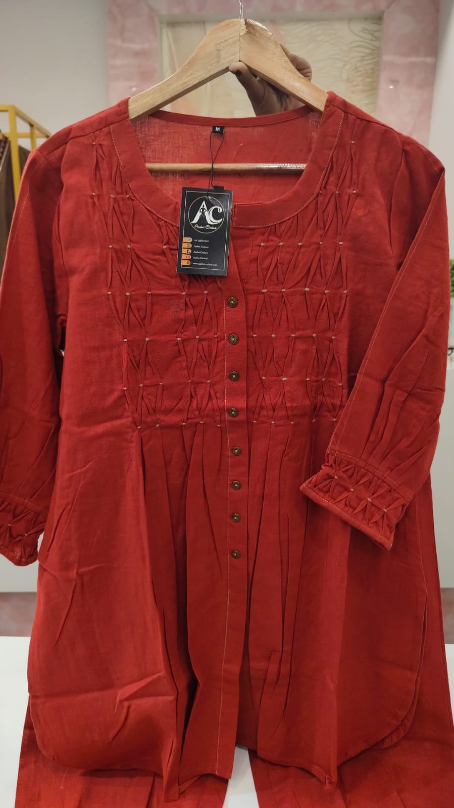 Wow pintex work Afghani cotton co ord set