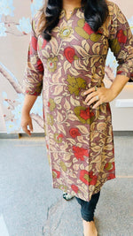 Gorgeous real mirror pure cotton Kalamkari kurta