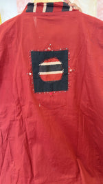 Wow cotton appliqué suit set with designer back